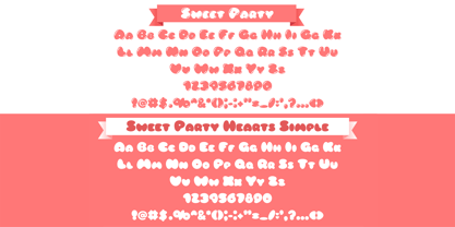 Sweet Party Font Poster 2