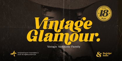 Vintage Glamour Font Poster 1