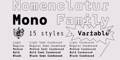 Nomenclatur Mono Font Poster 12