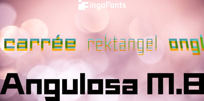 Angulosa M.8 Font Poster 1