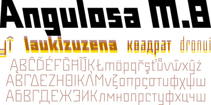 Angulosa M.8 Font Poster 8