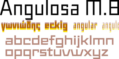 Angulosa M.8 Font Poster 4