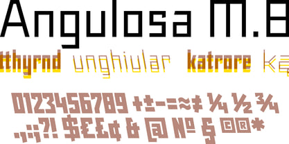 Angulosa M.8 Font Poster 6