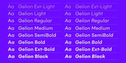 Gelion Font Poster 5