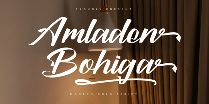 Amladen Bohiga Font Poster 1