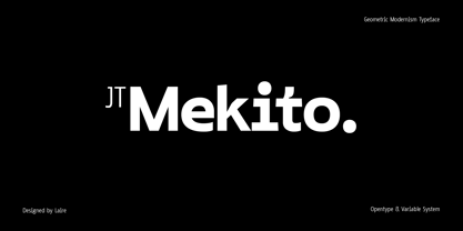 JT Mekito Variable Font Poster 1