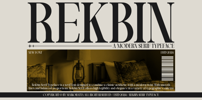 Rekbin Font Poster 1