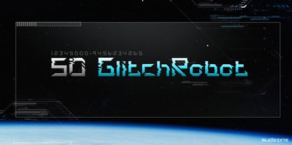 SDGlitch Robot Font Poster 1