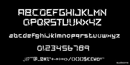 SDGlitch Robot Font Poster 4