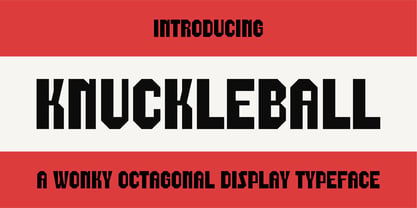 Knuckleball Font Poster 1
