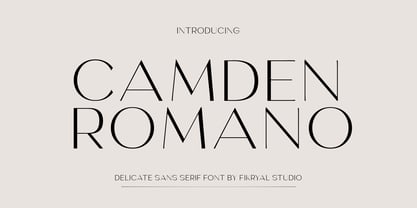 Camden Romano Font Poster 1