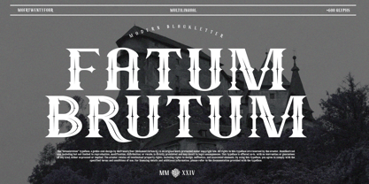 Fatumbrutum Font Poster 1