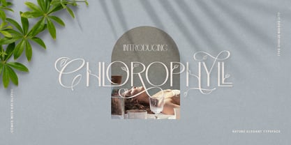 Chlorophyll Font Poster 1