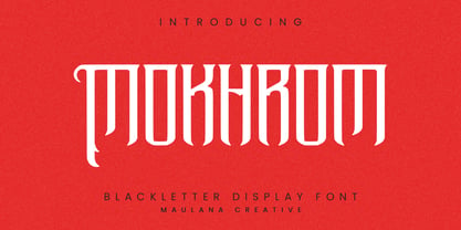 MC Mokhrom Font Poster 1