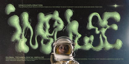 The Nebula Flow Font Poster 2