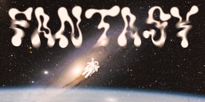 The Nebula Flow Font Poster 5