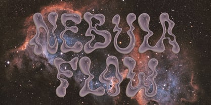 The Nebula Flow Font Poster 1