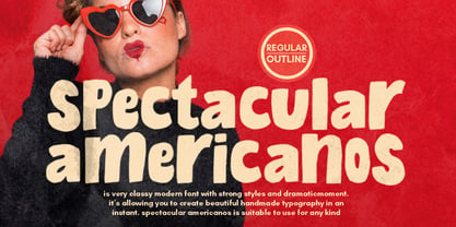 Spectacular Americanos Font Poster 1