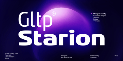 Gltp Starion Variable Font Poster 1