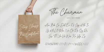 The Chairman Font Poster 7