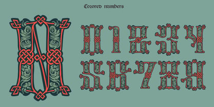 Medieval Knots Font Poster 4