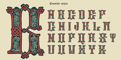 Medieval Knots Font Poster 2