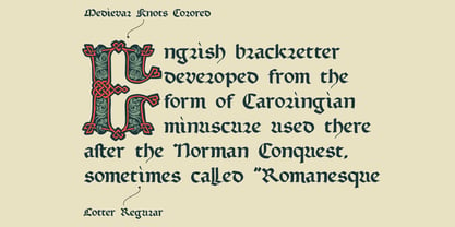 Medieval Knots Font Poster 8