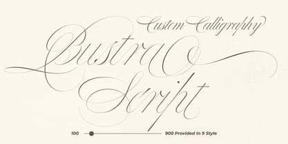 Bustra Script Pro Font Poster 1