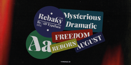 ID Rebaky Font Poster 3