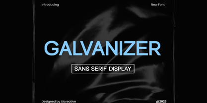 Galvanizer Font Poster 1