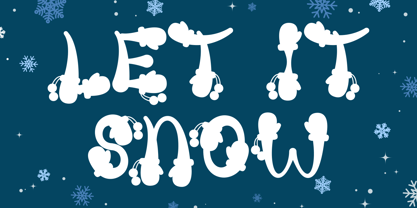 Snow Away Font Poster 2