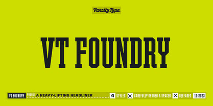 VT Foundry Font Poster 1