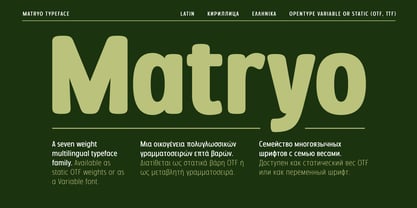 Matryo Font Poster 1