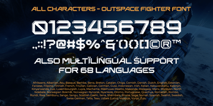 Outspace Fighter Font Poster 10