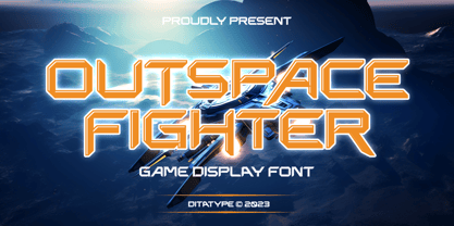 Outspace Fighter Font Poster 1