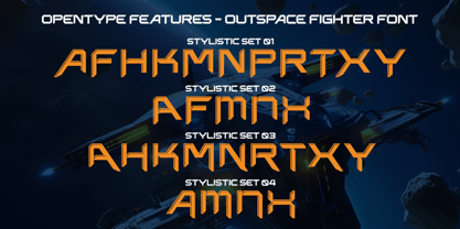 Outspace Fighter Font Poster 8