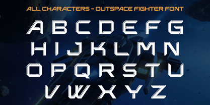 Outspace Fighter Font Poster 9