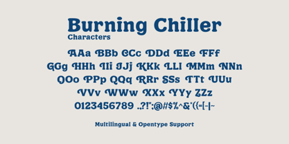 Burning Chiller Font Poster 4