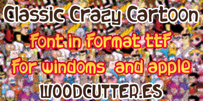 Classic Crazy Cartoons Font Poster 6