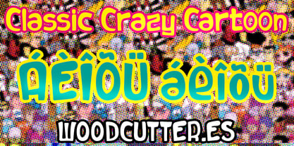 Classic Crazy Cartoons Font Poster 5