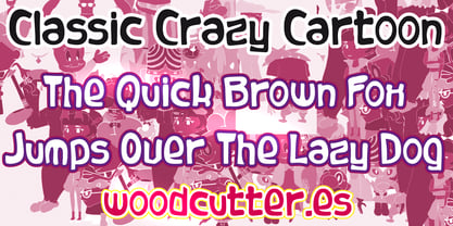 Classic Crazy Cartoons Font Poster 2