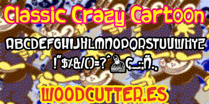 Classic Crazy Cartoons Font Poster 4