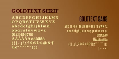 Goldtext Font Poster 2