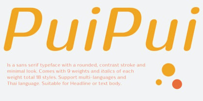 Puipui Font Poster 3