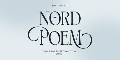 TBJ Nord Poem Roman Serif Fuente Póster 1