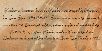 Stradivarius Font Poster 2