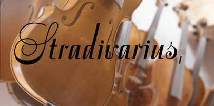 Stradivarius Font Poster 6