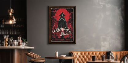 Witch Whirlwind Font Poster 3