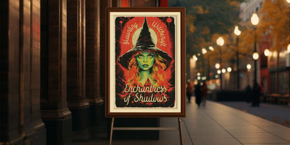 Witch Whirlwind Font Poster 4