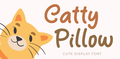 Catty Pillow Font Poster 1